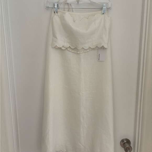 Reformation White Midi Skirt - Picture 2 of 4